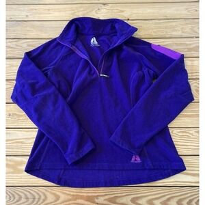 Eddie Bauer First Ascent 1/4 Zip Fleece Jacket Size Medium Women’s Purple
